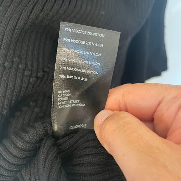 Maeve Jovie Black Ribbed Knit Skirt - Picture 8 of 8